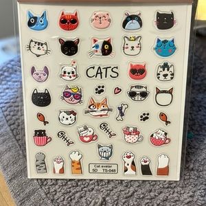 Cute cats nail sticker's